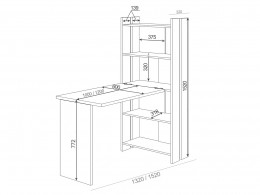 Компьютерный стол СТЛ-ОВ+Столешница100/120Прям