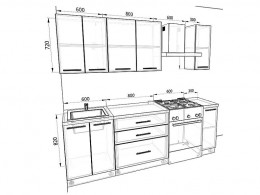 Кухня Базис 1,7 метра