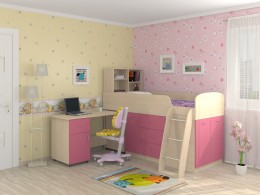 Детская кровать-чердак Дюймовочка 1