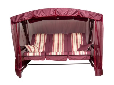 Садовые качели Палермо Премиум бордо