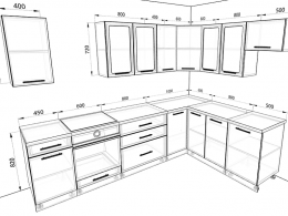 Кухня Базис 2,9 метра