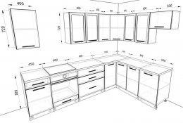 Кухня Базис 2,9 метра