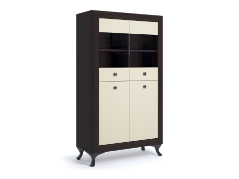 Шкаф-витрина  малая 2-х дв. Модена