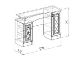 Туалетный стол Флоренция 42 см