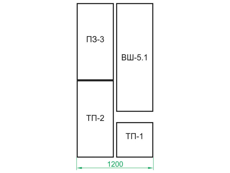 Прихожая Сокол ТП-1 + -2 + ПЗ-3 + ВШ-5. + ШО- Прихожая Сокол ТП-1 + -2 + ПЗ-3 + ВШ-5. + ШО-