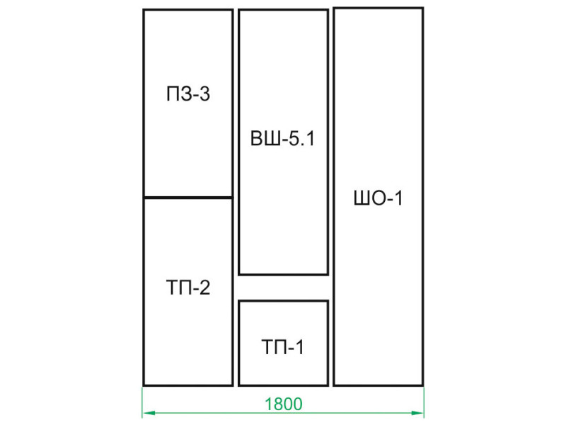 Прихожая Сокол ТП-1 + -2 + ПЗ-3 + ВШ-5. + ШО- Прихожая Сокол ТП-1 + -2 + ПЗ-3 + ВШ-5. + ШО-