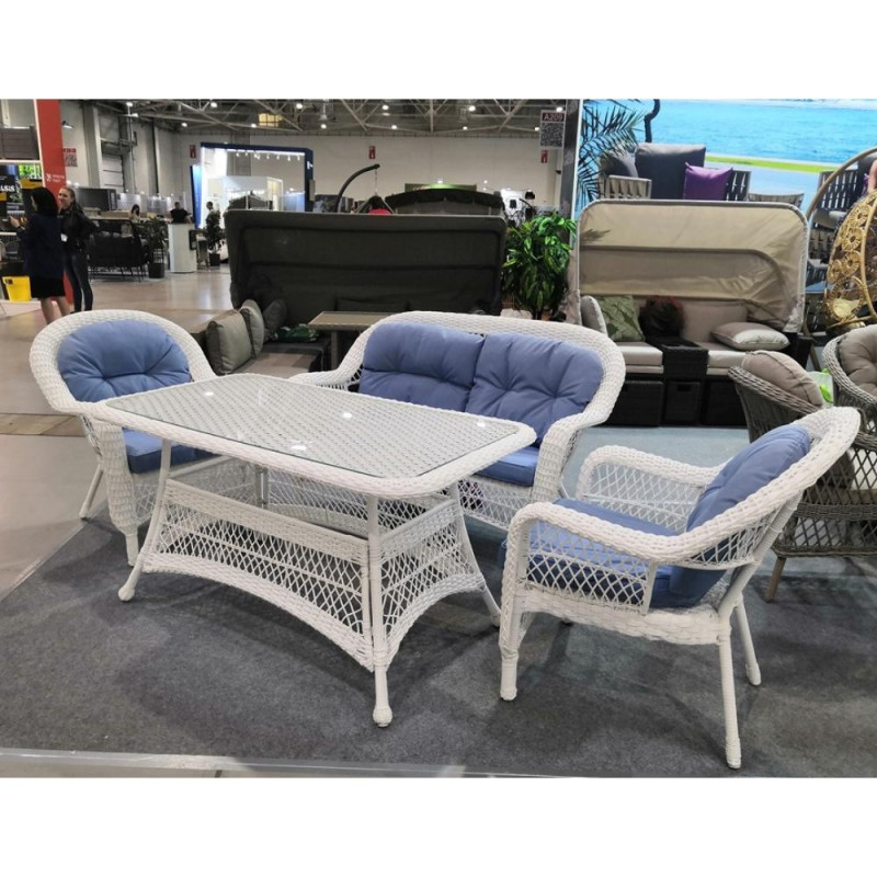 Комплект плетеной мебели T130-LV-520 White Комплект плетеной мебели T130-LV-520 White