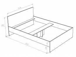 Двуспальная кровать НК-Мебель НИКОЛЬ 