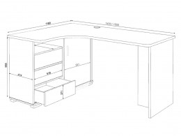 Компьютерный стол Мэрдэс СР-145С / СР-165С