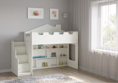 Детская кровать-домик от 3 лет Легенда 43.3.1