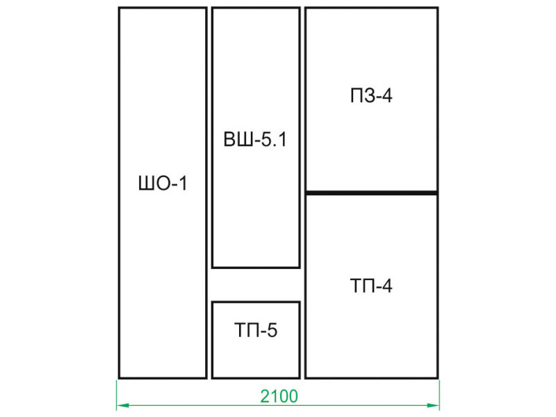 Прихожая Сокол ВШ-5.1+ТП-+-4+ПЗ-+ШО- Прихожая Сокол ВШ-5.1+ТП-+-4+ПЗ-+ШО-