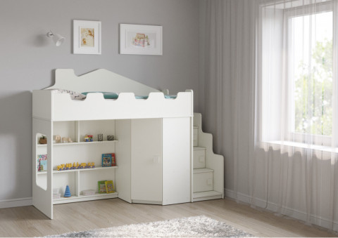 Детская кровать-домик от 3 лет Легенда 43.2.1