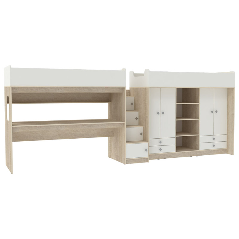 Двухъярусная кровать Л-CE606-604