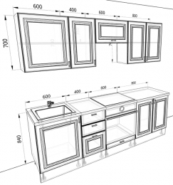 Кухня Ева 2,4 метра