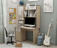 Компьютерный стол МебельСон Лайт-1 1200 + Надстройка