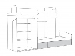 Комплект детской мебели  Детский  Джуниор К1