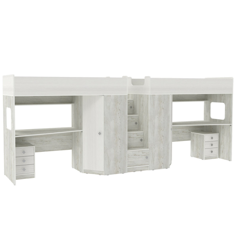 Двухъярусная кровать Л-BB604-604 с тумбами