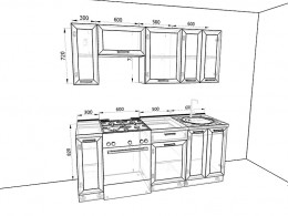 Кухня Глетчер 2,0 метра