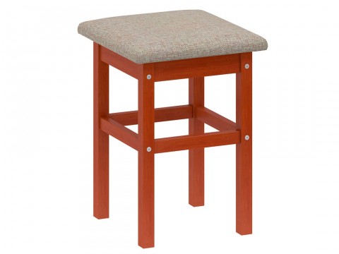 Табурет  (прямая нога) массив мягкая крышка