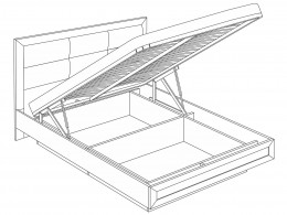 Кровать с подъемным механизмом  Кровать с подъемным механизмом Модена
