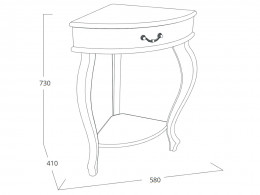 Консоль  угловая "Элегант"