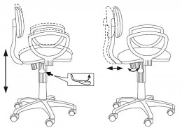 Детский компьютерный стул Бюрократ CH-213AXN