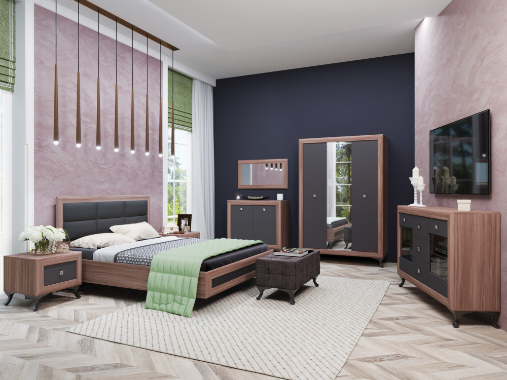 Спальный гарнитур Спальня модульная (комплект 1) «Модена»