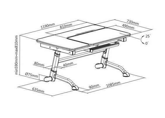 Парта Fun Desk Amare Парта Fun Desk Amare