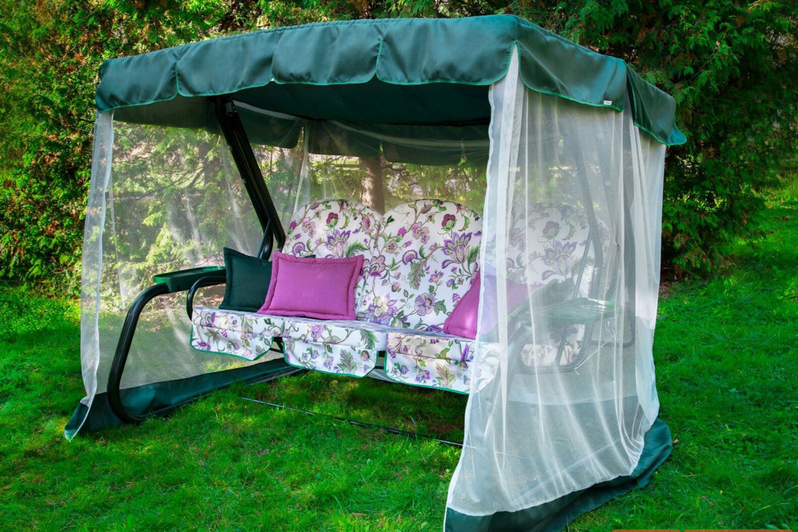 Садовые качели Мастак Премиум цветы