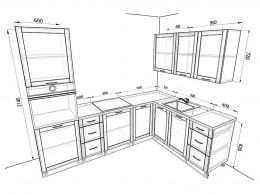 Кухня Базис Nicole 2,7 метра