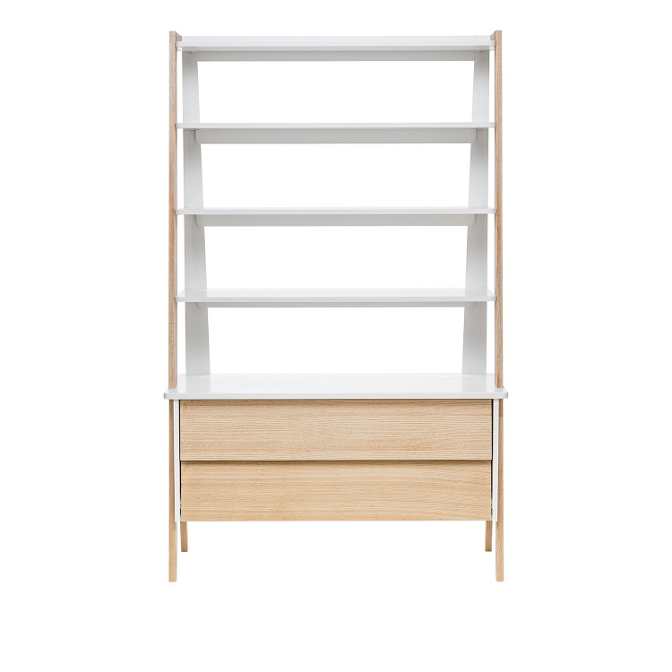 Этажерка широкая Leset "Сканди" с тумбой 2 ящ. (1104)