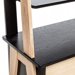 Этажерка широкая Leset "Сканди" с тумбой 2 ящ. (1104)