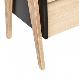 Этажерка широкая Leset "Сканди" с тумбой 2 ящ. (1104)