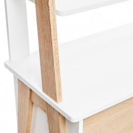 Этажерка широкая Leset "Сканди" с тумбой 2 ящ. (1104)