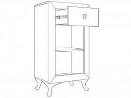 Обувница Тумба узкая Модена