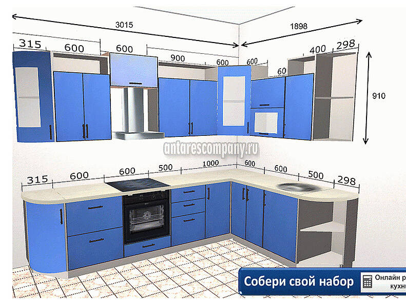 Кухня Палермо 2,9 метра Кухня Палермо 2,9 метра