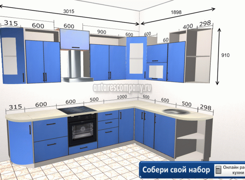 Кухня Палермо 2,9 метра Кухня Палермо 2,9 метра