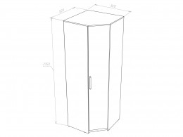 Шкаф угловой НК-Мебель Бланка  72250078