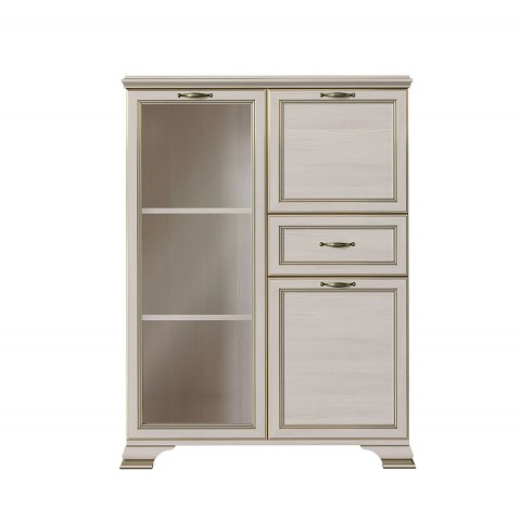 Шкаф-витрина  низкий 1 стеклодверь Сиена