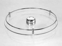 Полка стек-я с релингом 350мм