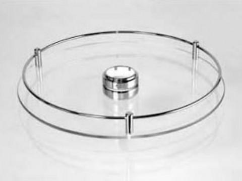 Полка стек-я с релингом 350мм