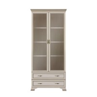 Шкаф-витрина  2 стеклодвери Сиена