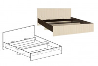 Кровать прямая спинка (б\м) Светлана (ММ) 85 см