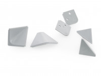 Заглушки для плинтуса Сокол Заглушки к плинтусу (Серые)