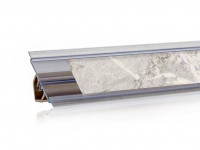 Плинтус вставочный Мрамор лацио белый (056М)