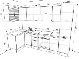 Кухня Европа 2,9 метра
