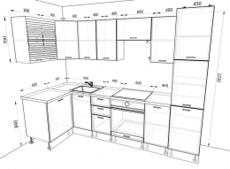 Кухня Европа 2,9 метра
