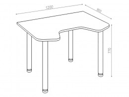Компьютерный стол СКЛ-Игр140МО, -Игр120МО
