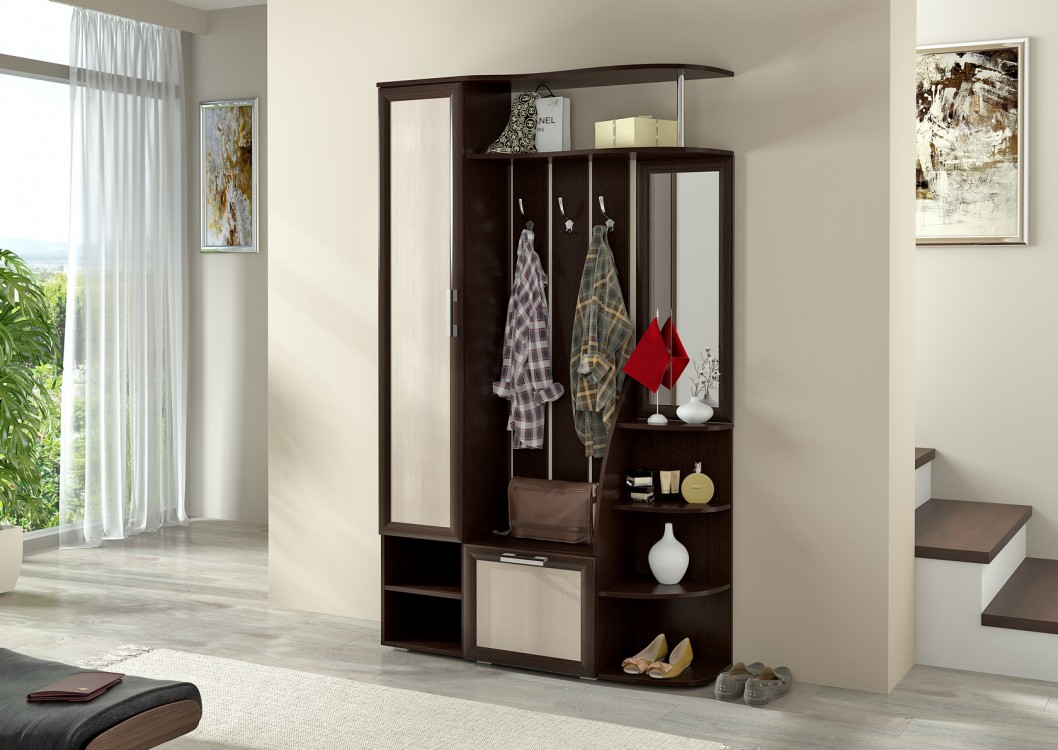 Современная прихожая для узкого коридора BTS Ксения