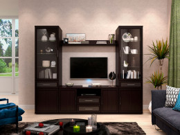 Шкаф-витрина  со стеклом Палермо